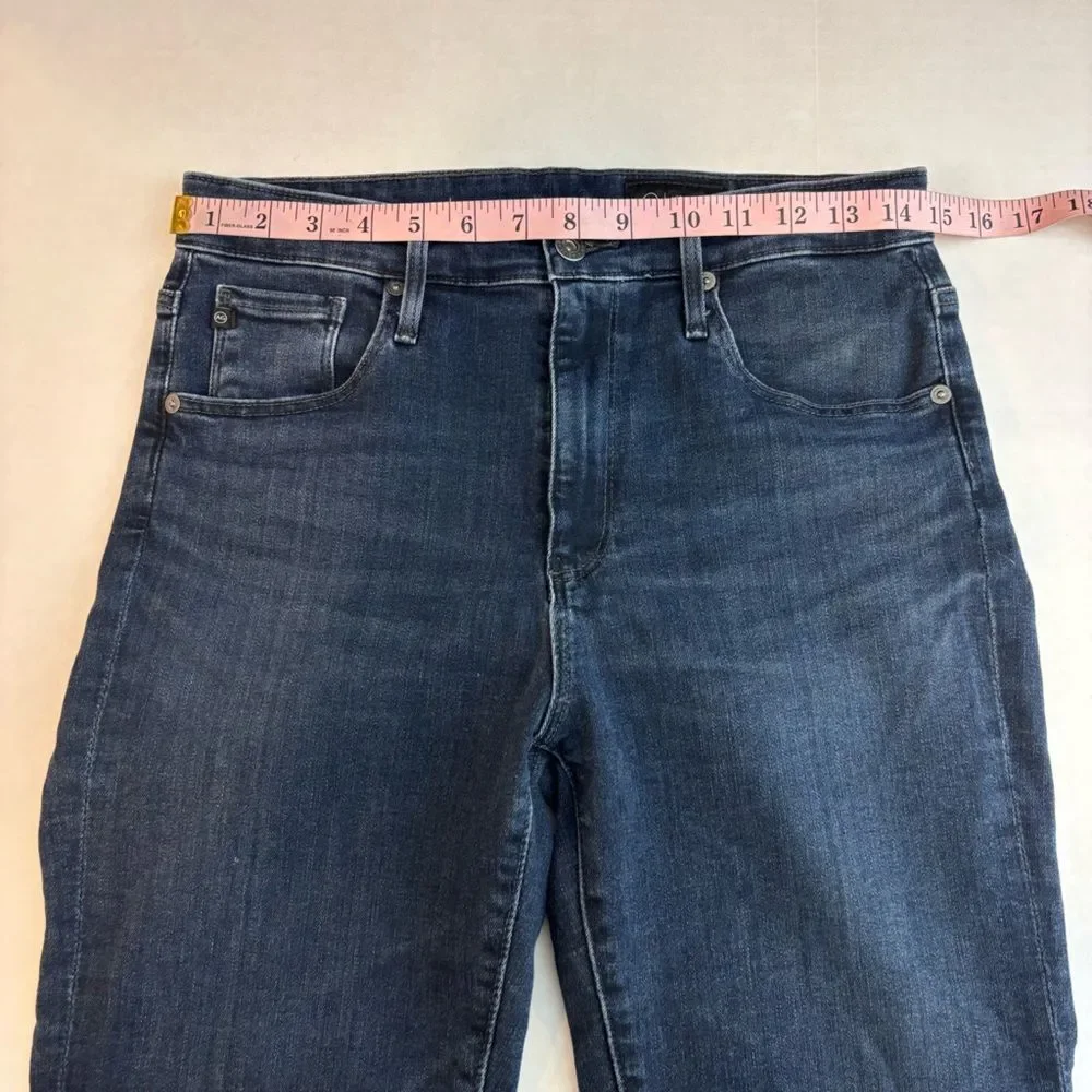 AG Farrah Raw Hem Boot Crop Jeans Size 29 High Rise 27” inseam - Picture 11 of 13